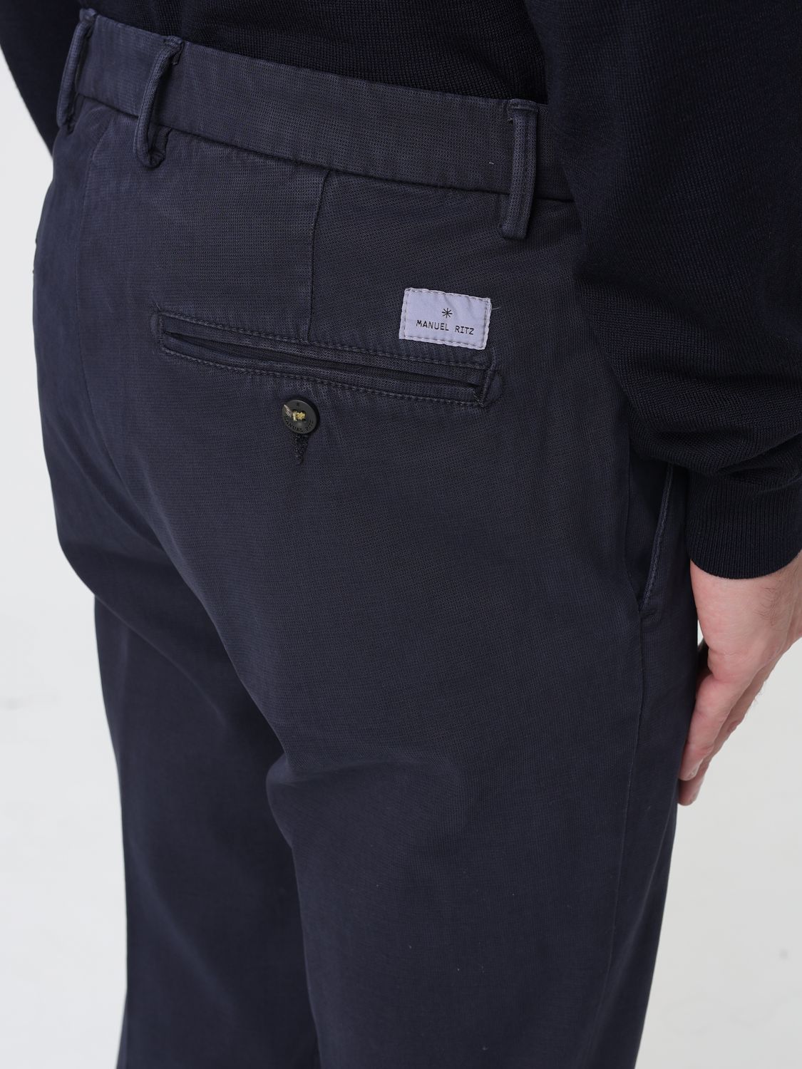 Pants Men color Blue