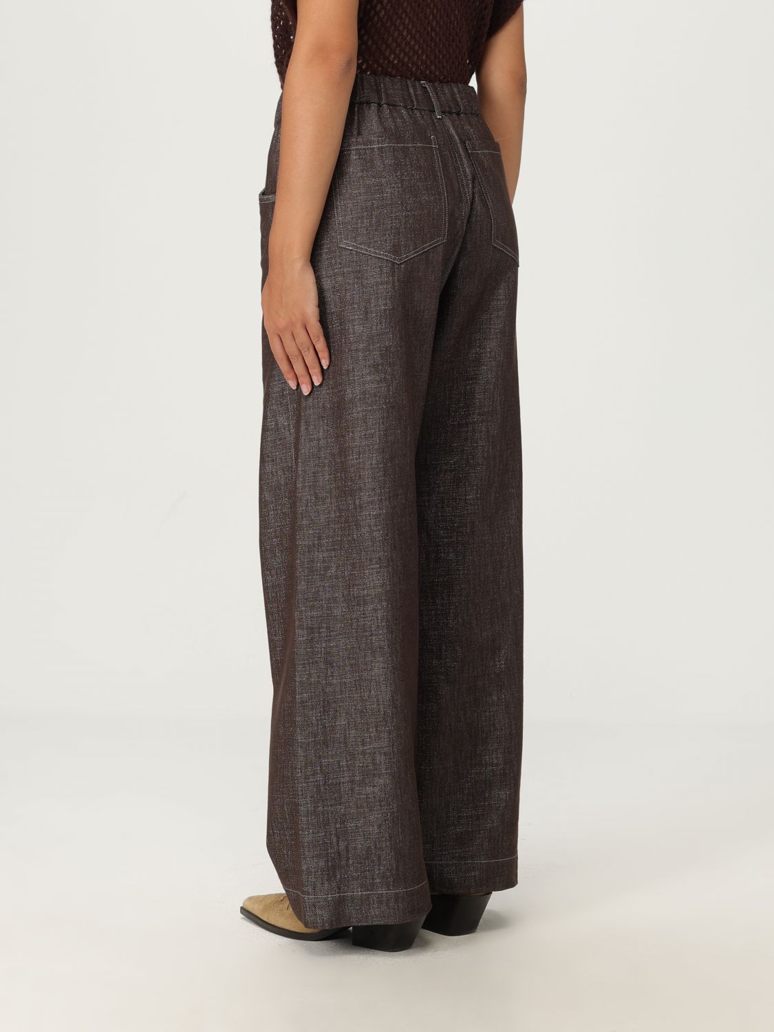 Drawstring-waist trousers - Grey