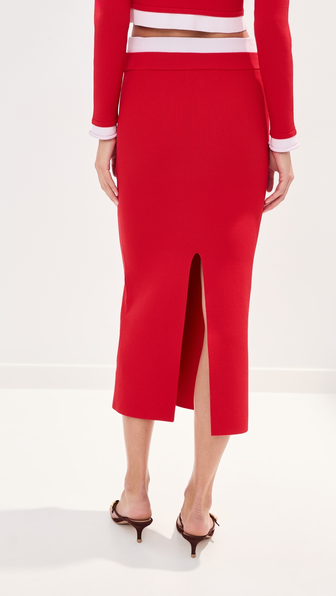 Alex Midi Skirt Poppy/Ballet Pink