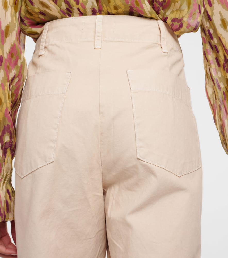 Velvet Mya cropped cotton wide-leg pants