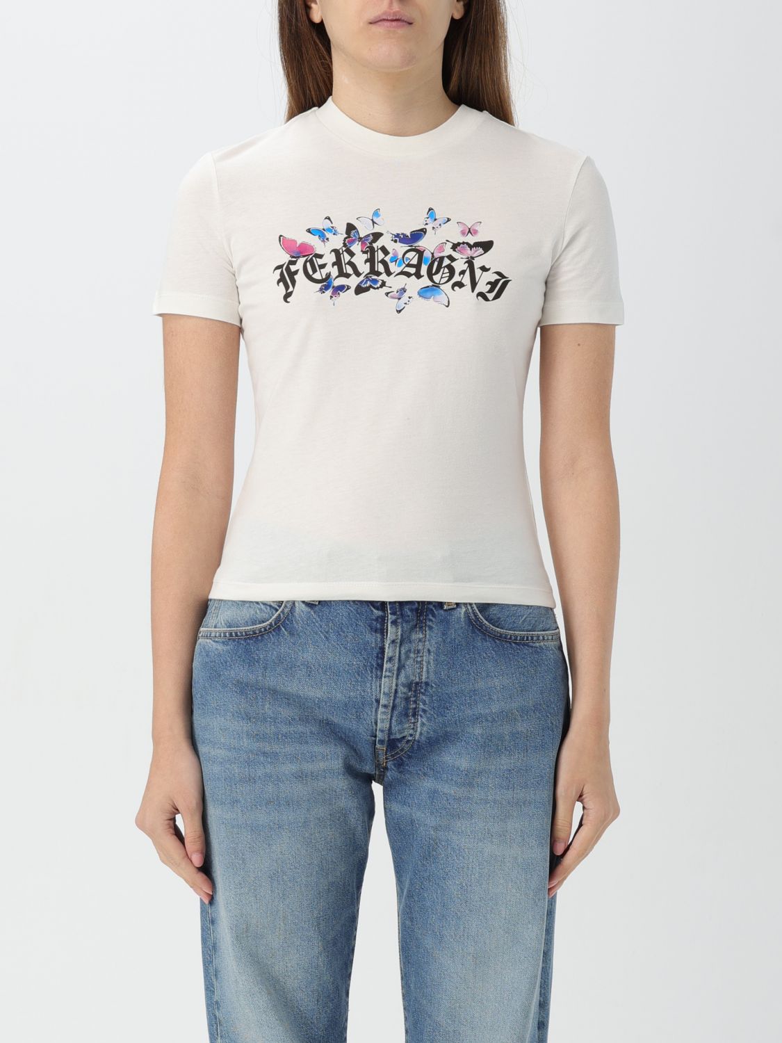 Gothic Butterflies T-shirt - White