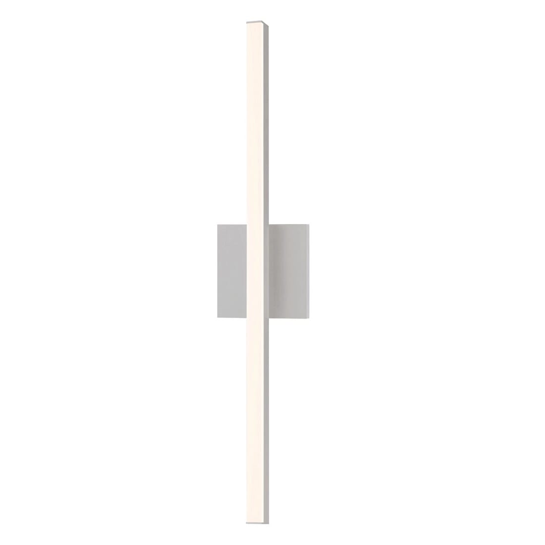 Stix LED Bathroom Vanity Light in Bright Satin Aluminu