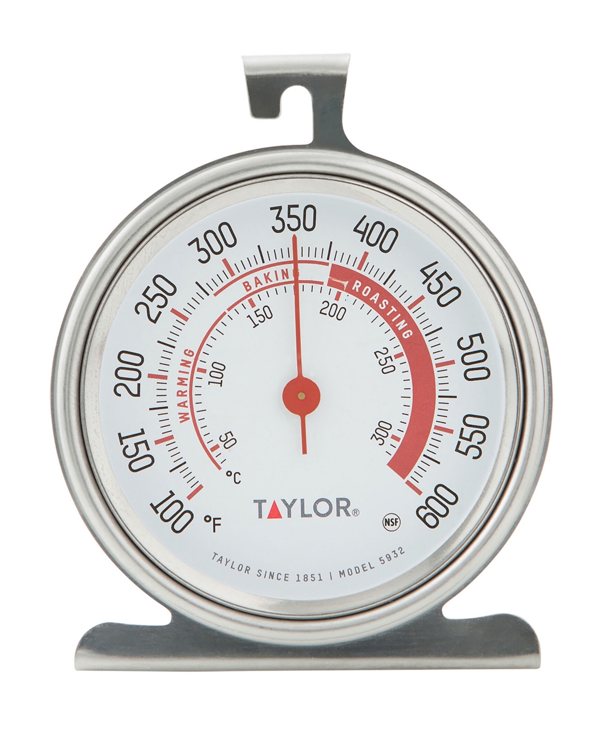3 Dial Oven Thermometer - Silver