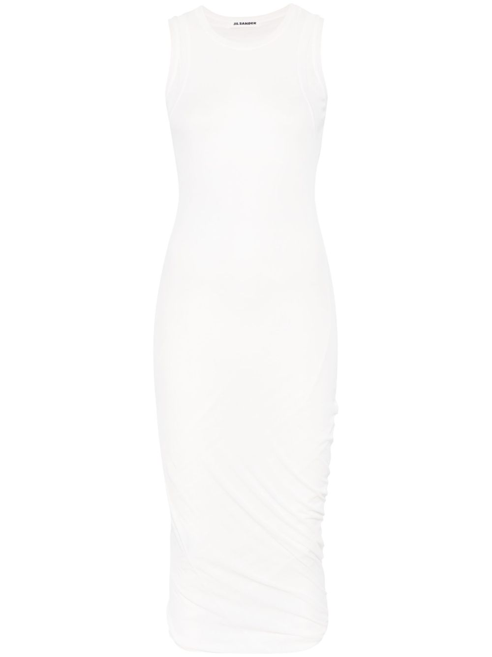Cotton midi dress - Black