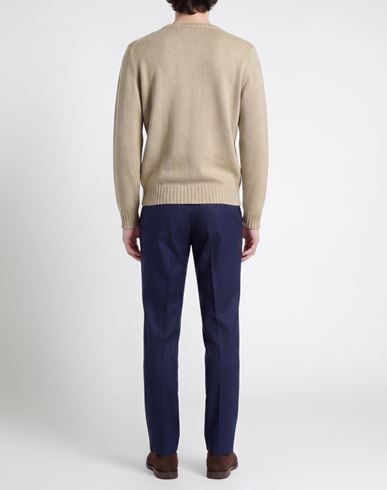 Man Sweater Sand Size 40 Merino Wool, Cashmere