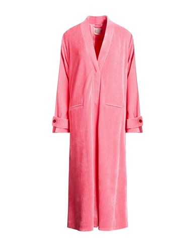 Forte_forte Woman Coat Salmon pink Size 1 Polyester, Elastane