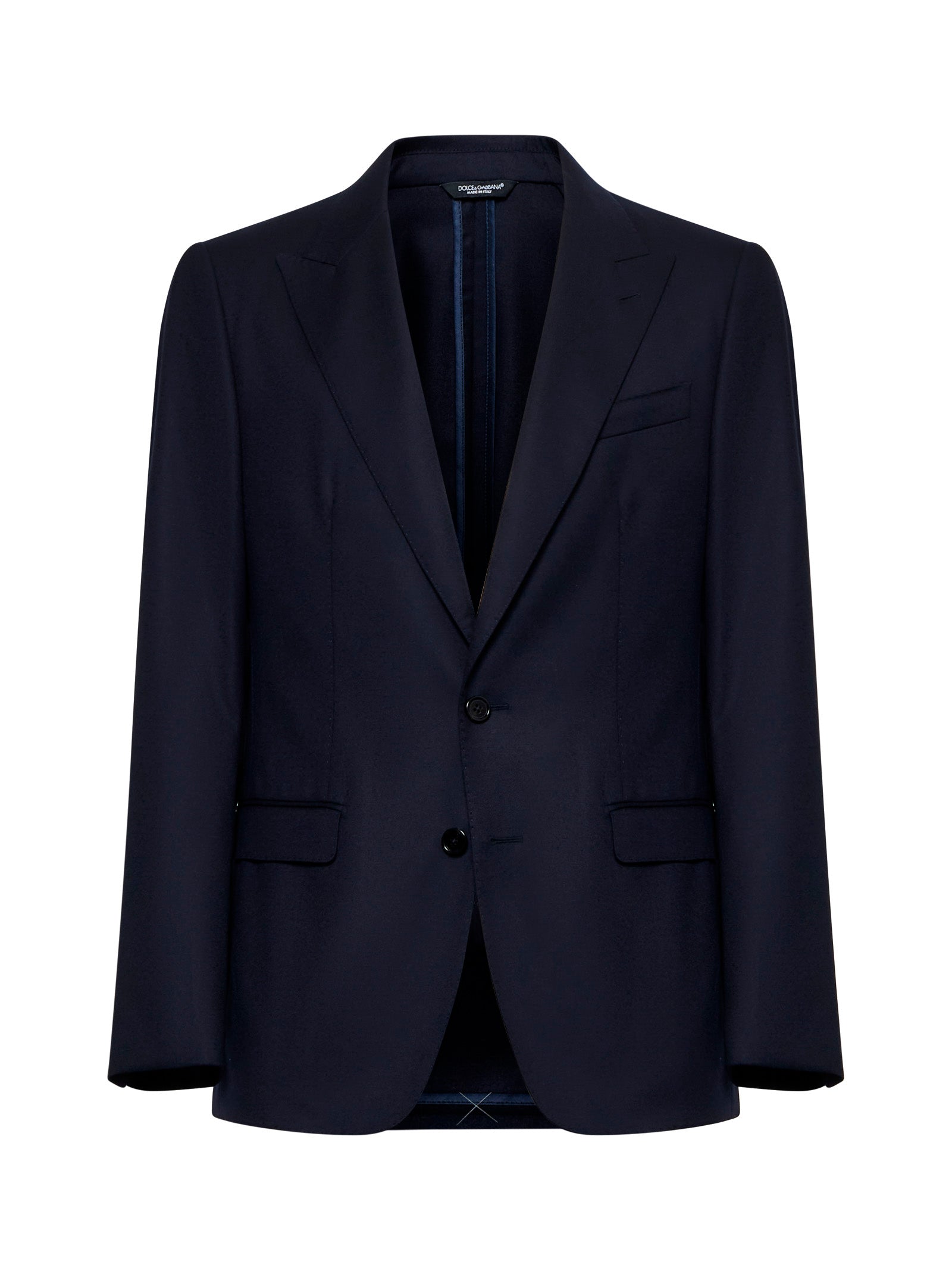 Virgin Wool Blazer — Navy