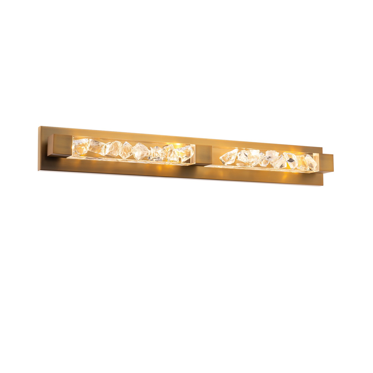 Aged Brass LED Vanity from the Terra Collection