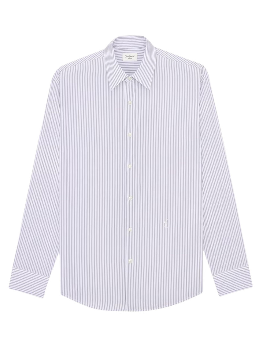 Saint Laurent - straight shirt long sleeves striped pattern