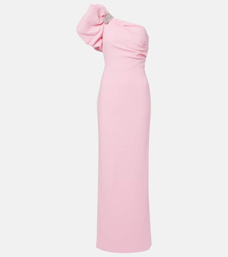 Rebecca Vallance Isabella asymmetric crepe gown