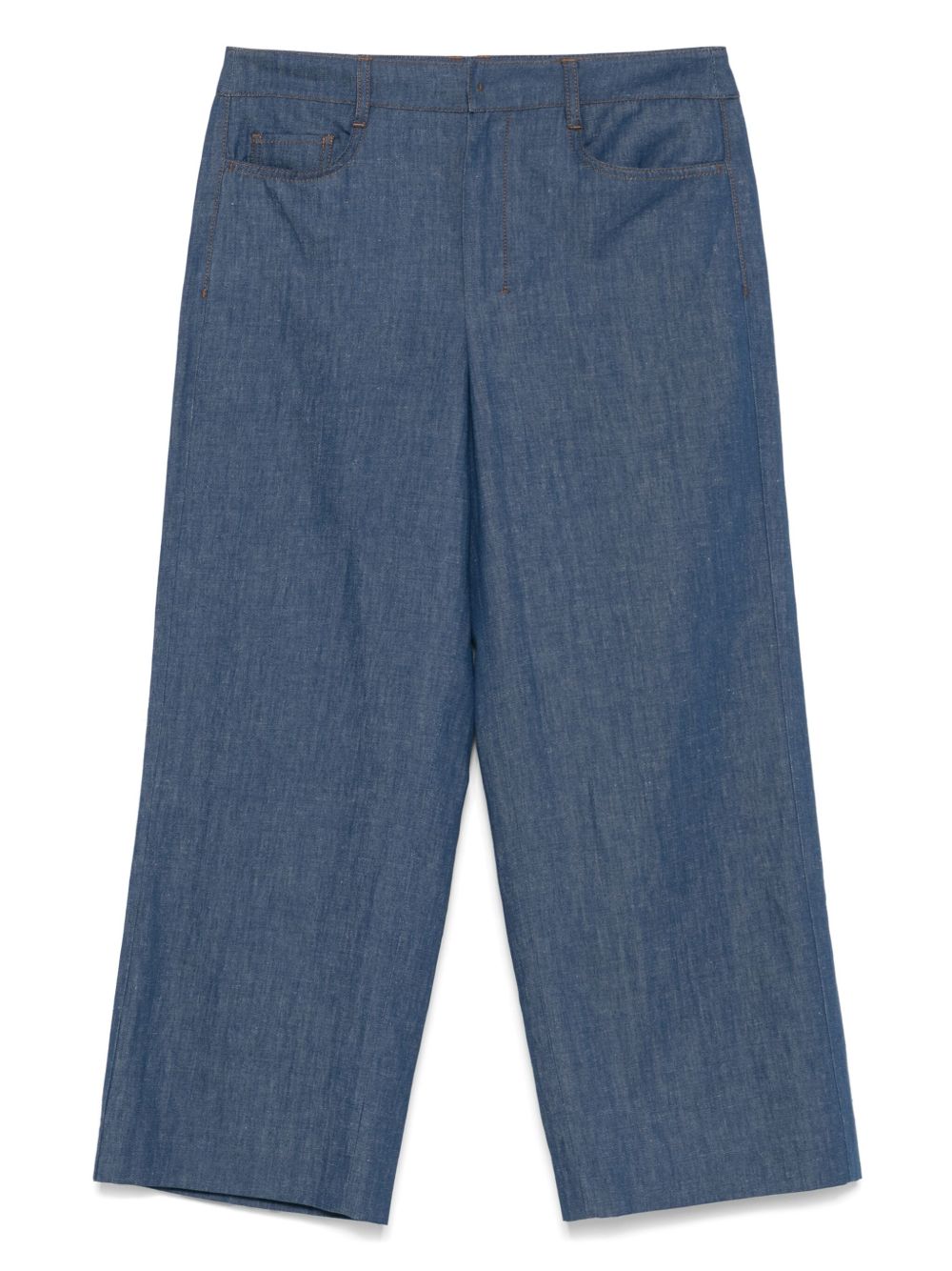'S Max Mara logo-patch trousers - Blue