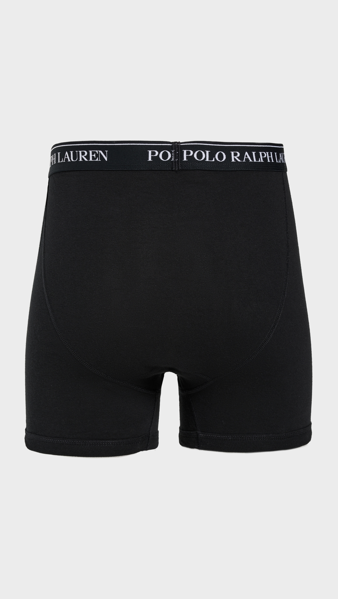 Classic Fit Cotton Boxer Briefs 3 Pack Polo Black