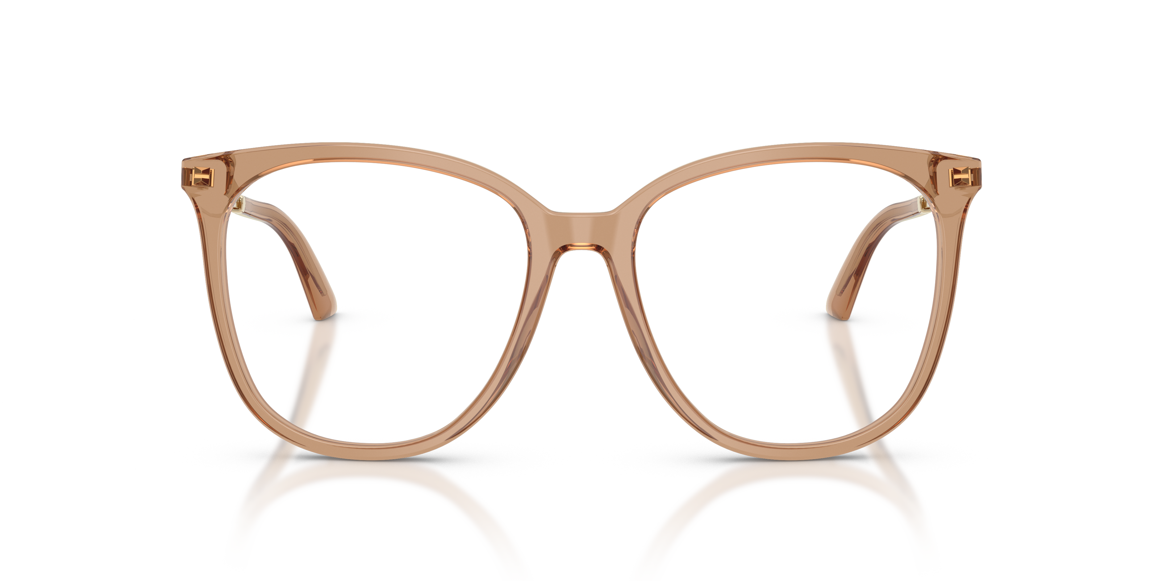Jimmy Choo Donna Jimmy Choo JC3060 5076 Montature da vista Acetato Marrone Trasparente Pantos Normale