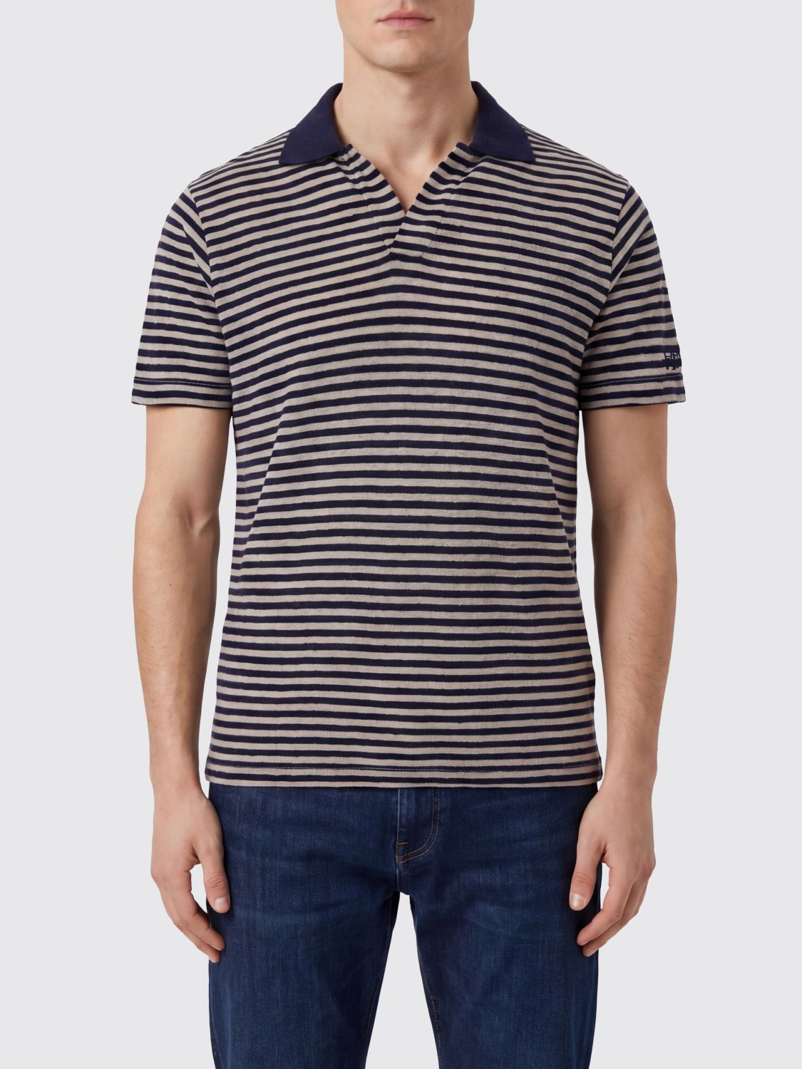 Polo Shirt Men color Grey