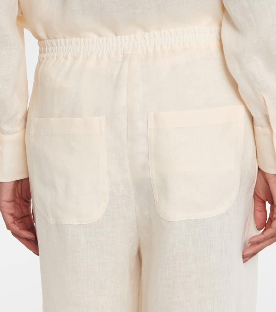 Select linen wide-leg pants