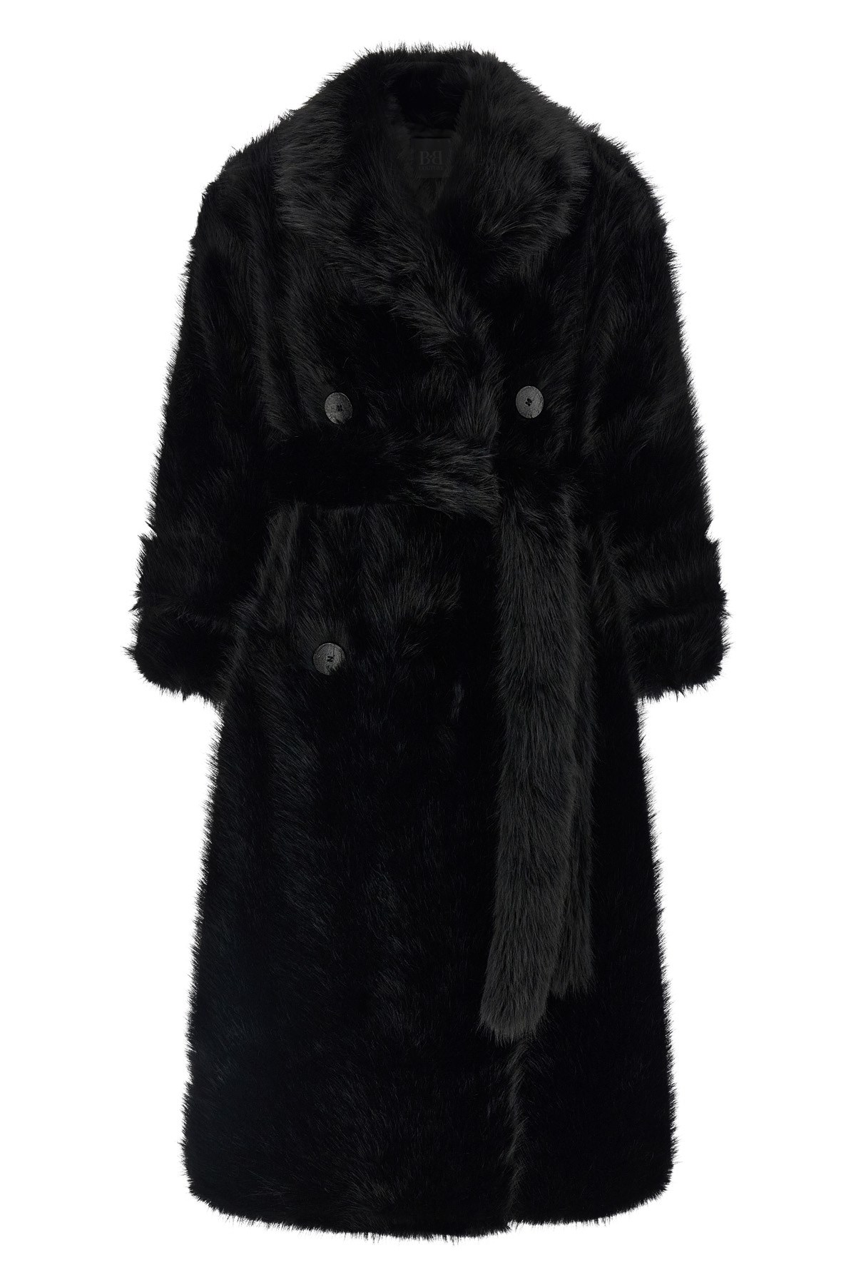 'Jackie' Eco-Fur Trench Coat