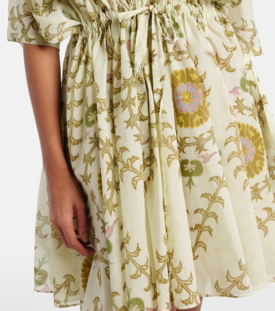 Printed cotton minidress