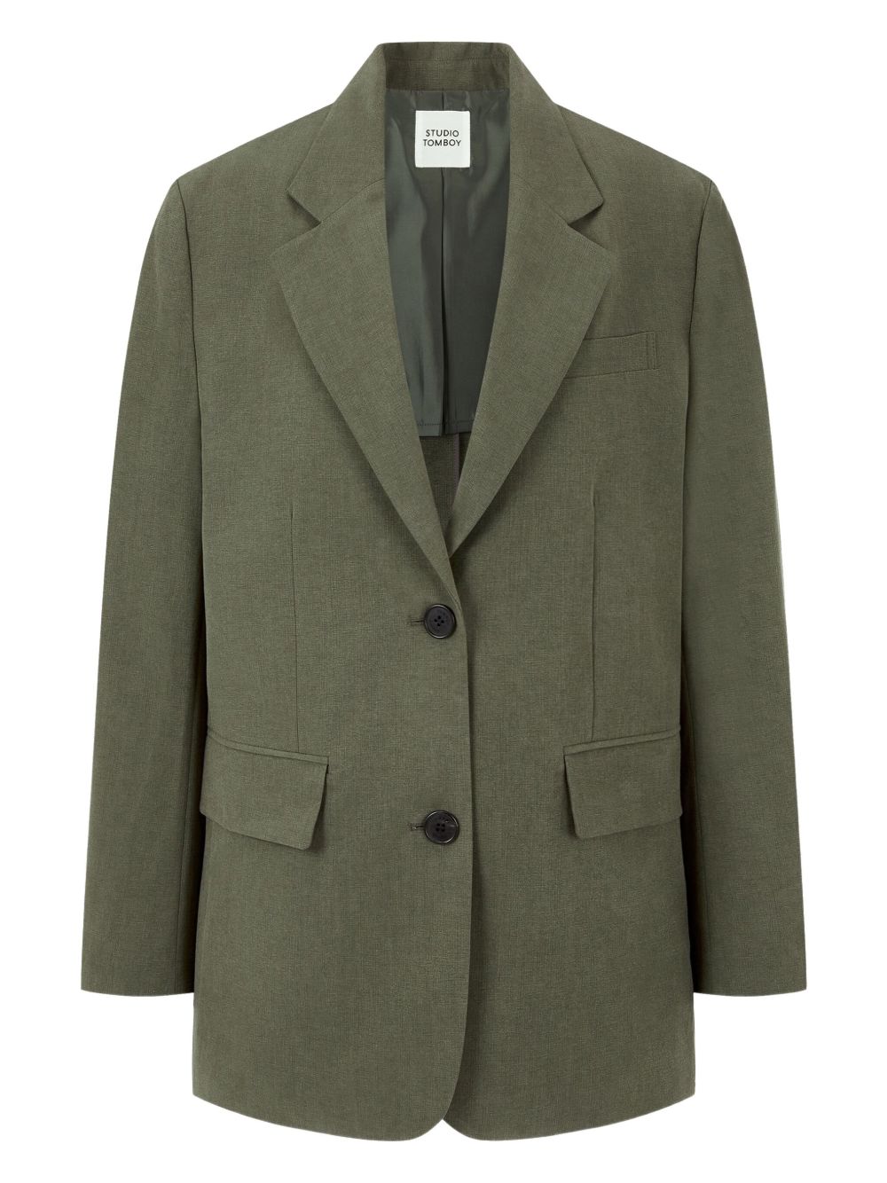 STUDIO TOMBOY single-breasted tailored blazer - Green