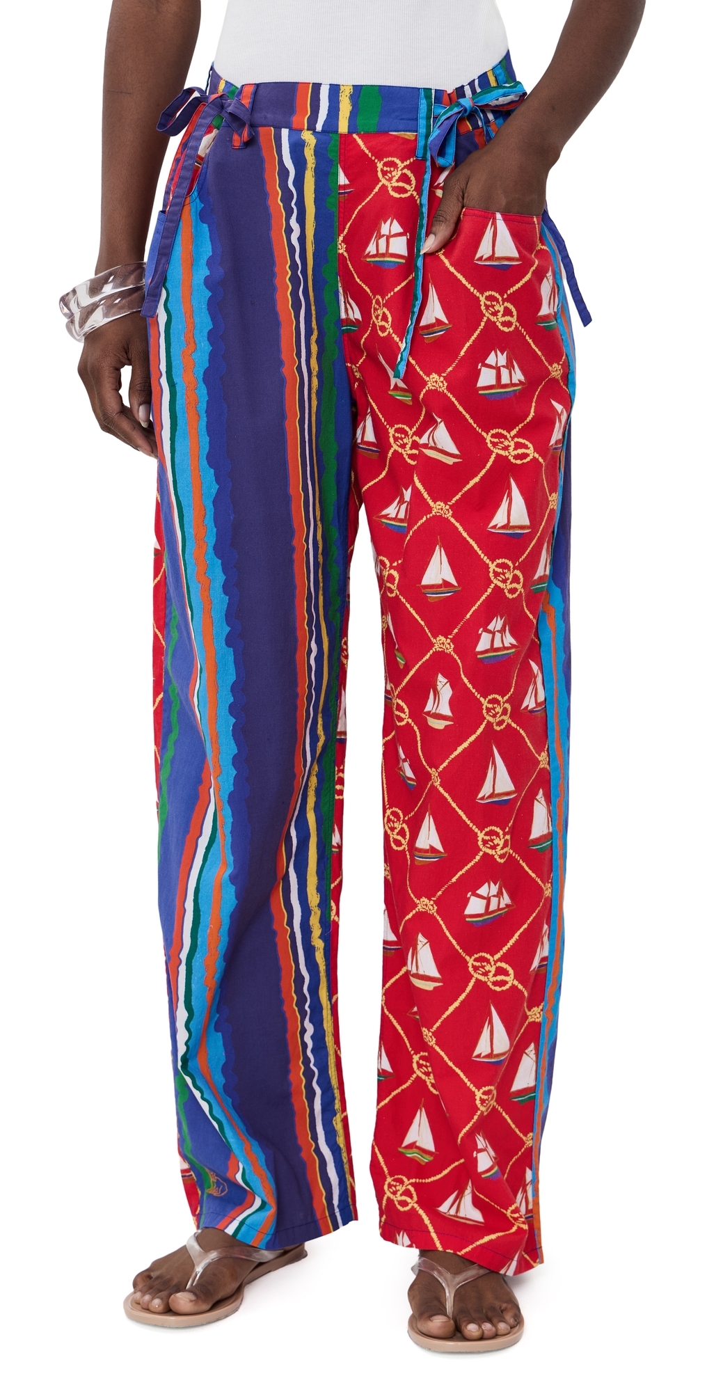 Mixed Move and Groove Snap Pants Variegated Stripe