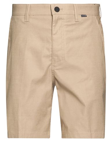 Man Shorts & Bermuda Shorts Beige Size 30 Cotton, Polyester, Elastane