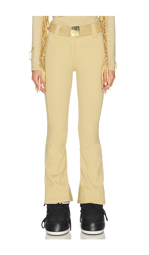 Goldbergh Pippa Gold Ski Pant in Tan. - 32 also