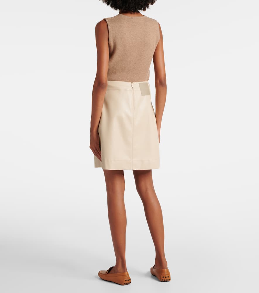 Max Mara Leisure Aere coated jersey miniskirt