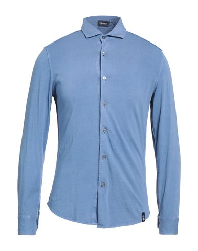 Man Shirt Light blue Size 3XL Cotton