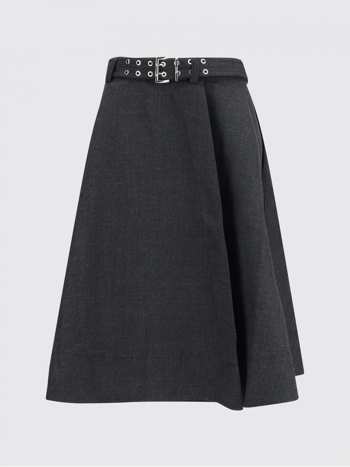 Skirt Woman color Charcoal