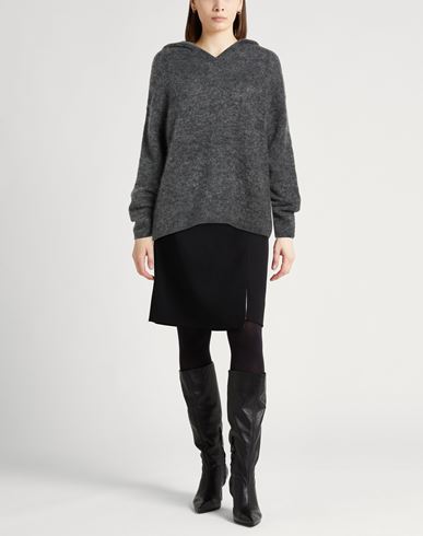 Woman Sweater Grey Size M Mohair wool, Polyamide, Elastane