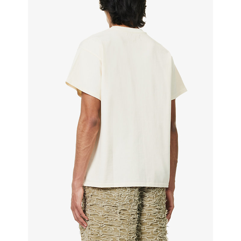 Mens Ivory Eye Graphic-print Cotton-jersey T-shirt