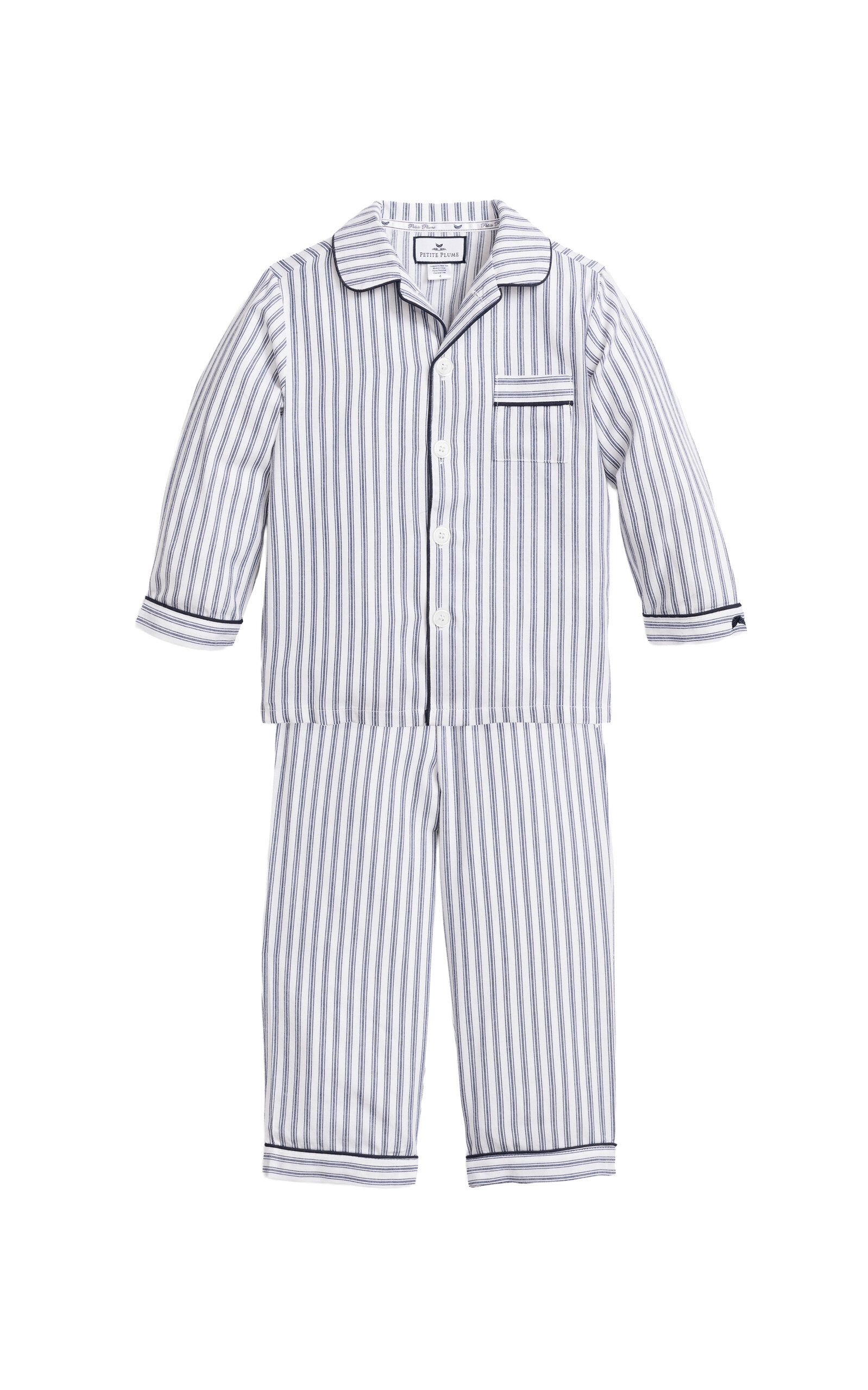 Kids' French Ticking Pajama Set - Moda Operandi