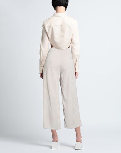 Woman Pants Beige Size 12 Polyester, Polyamide, Elastane