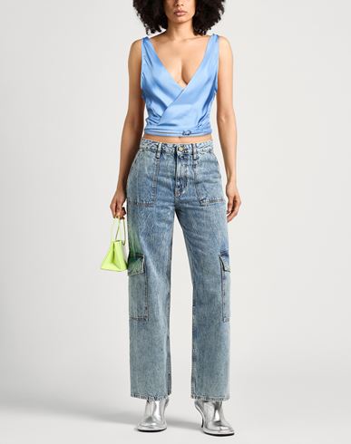 Woman Top Sky blue Size 0 Silk