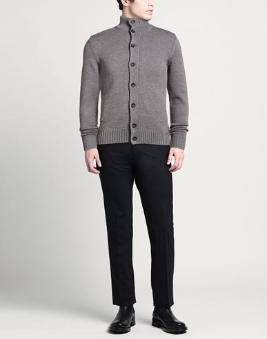 Man Cardigan Grey Size 44 Virgin Wool