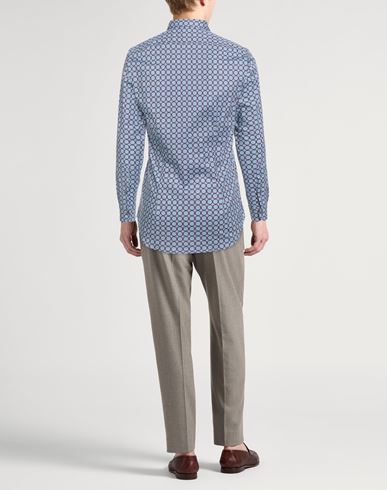Man Shirt Light blue Size 17 ½ Cotton, Elastane