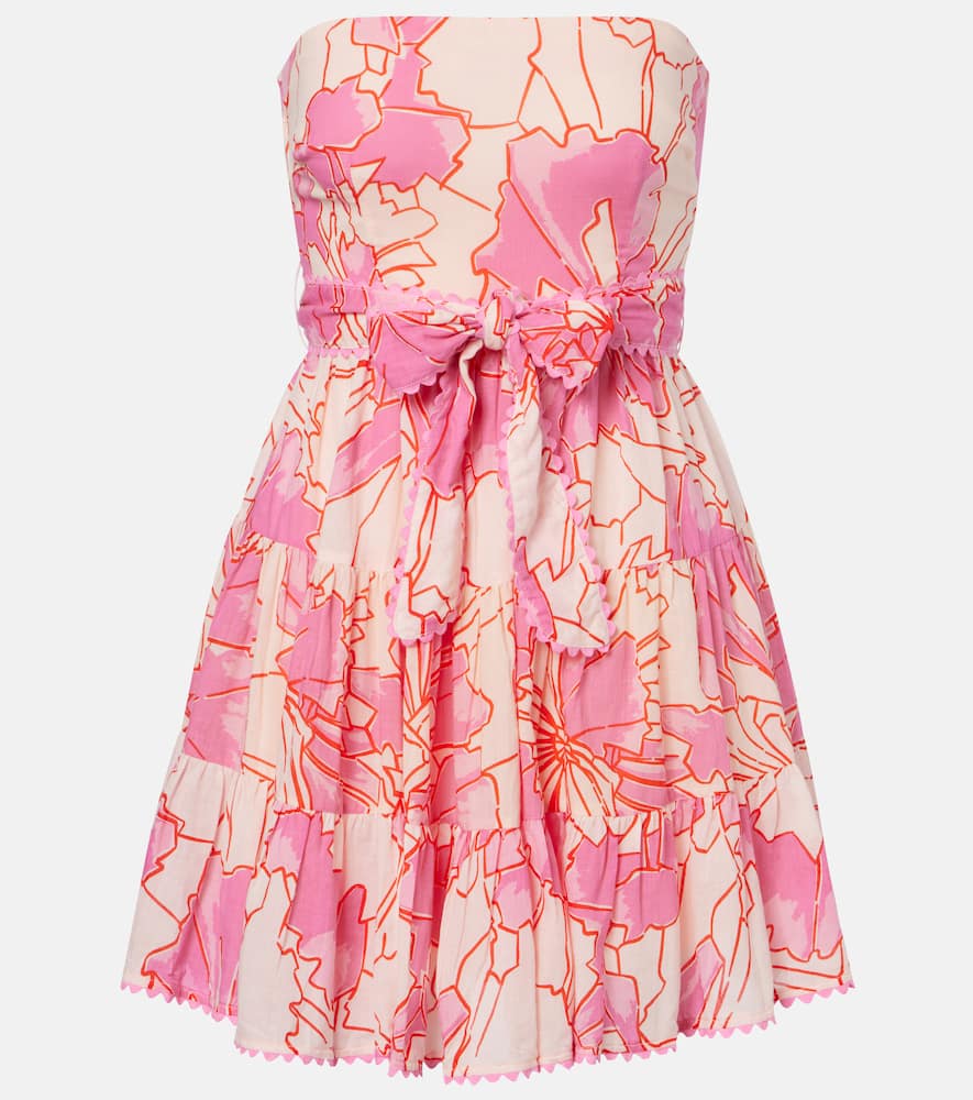 Christine printed cotton minidress