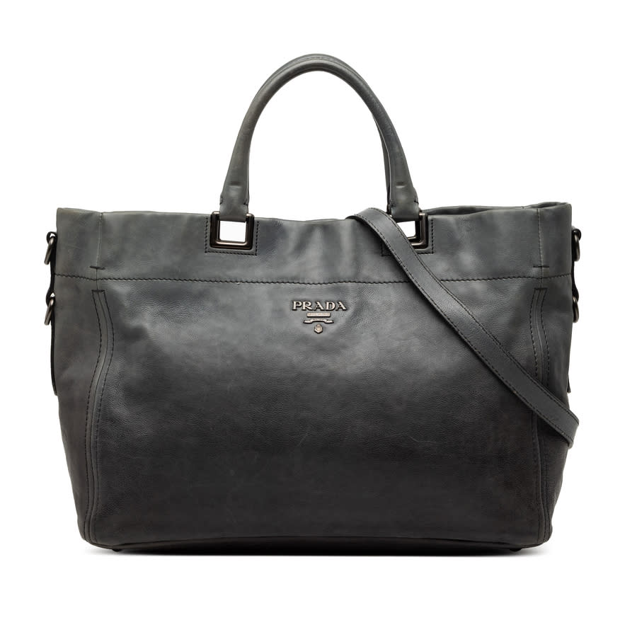 Pre-owned Glace Calf Open Convertible Tote Ladies INJOLTQIAZSFKRFM