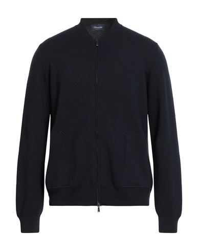 Man Cardigan Midnight blue Size 36 Merino Wool