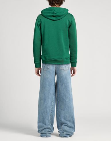 Man Sweatshirt Green Size L Cotton