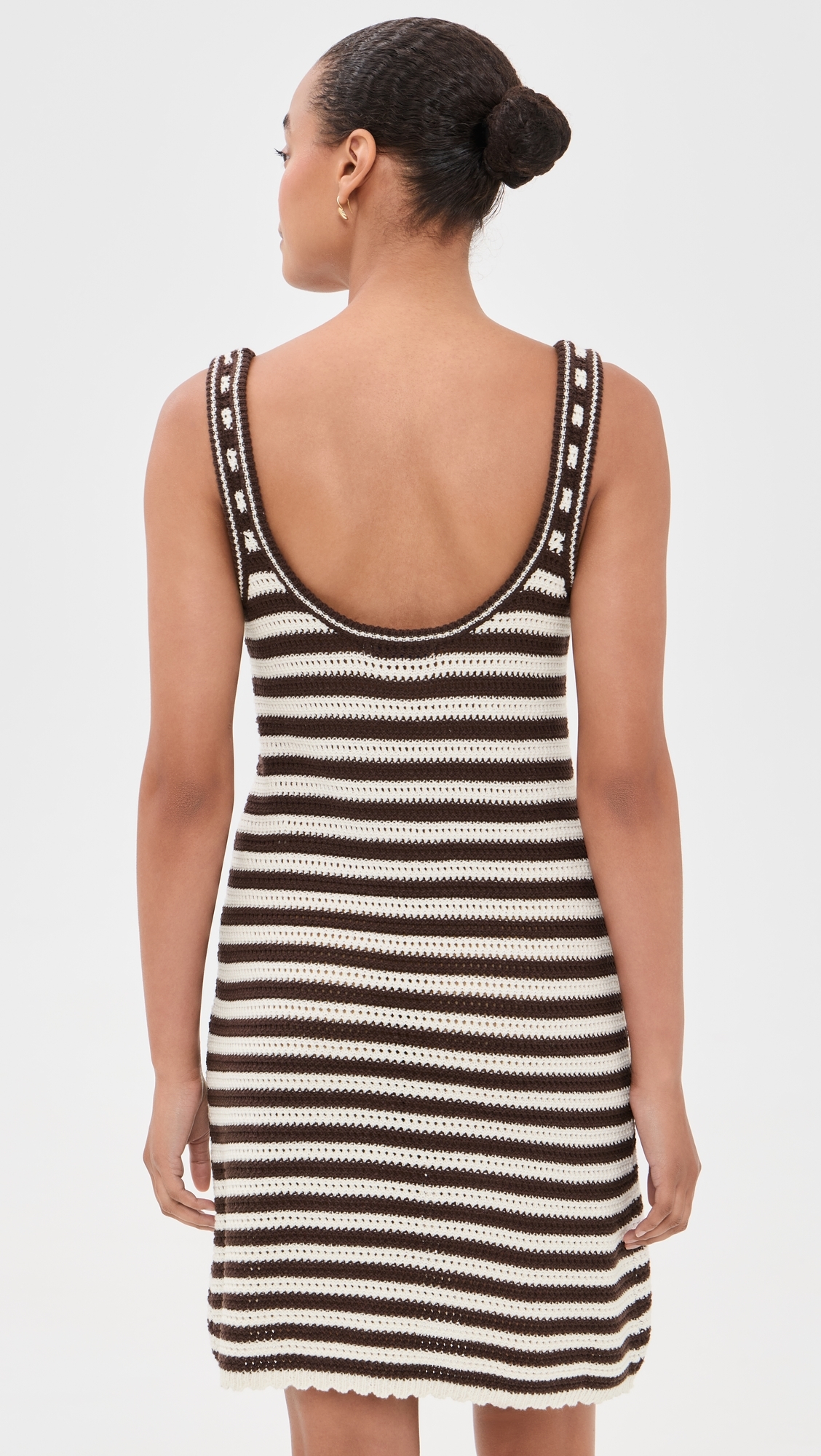 Archive Sweater Mini Dress Brown/White Stripe