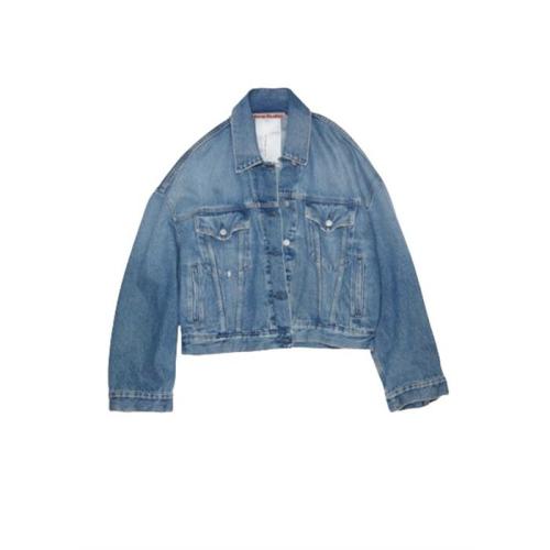Cropped denim jacket - Blue