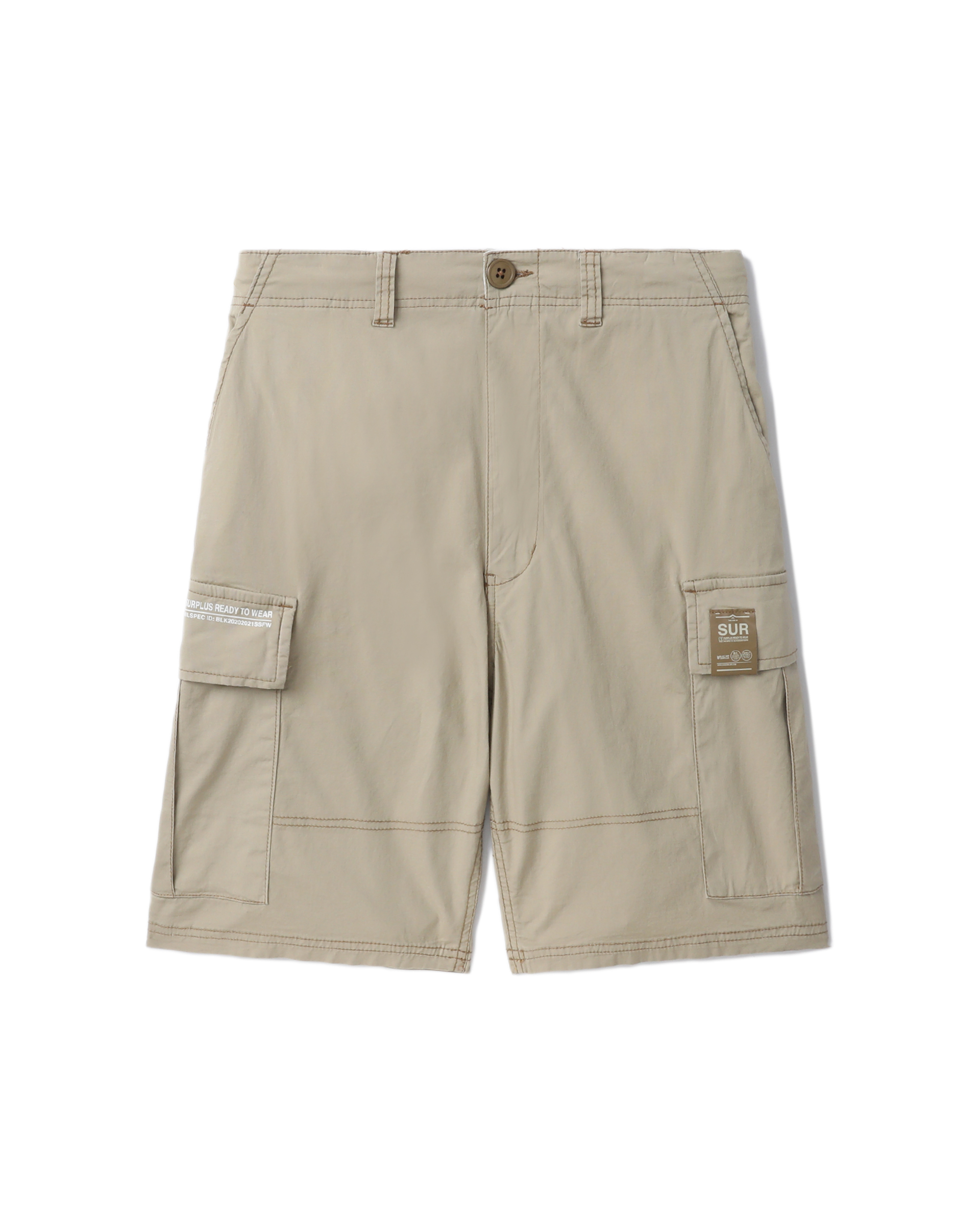 Poplin cargo shorts