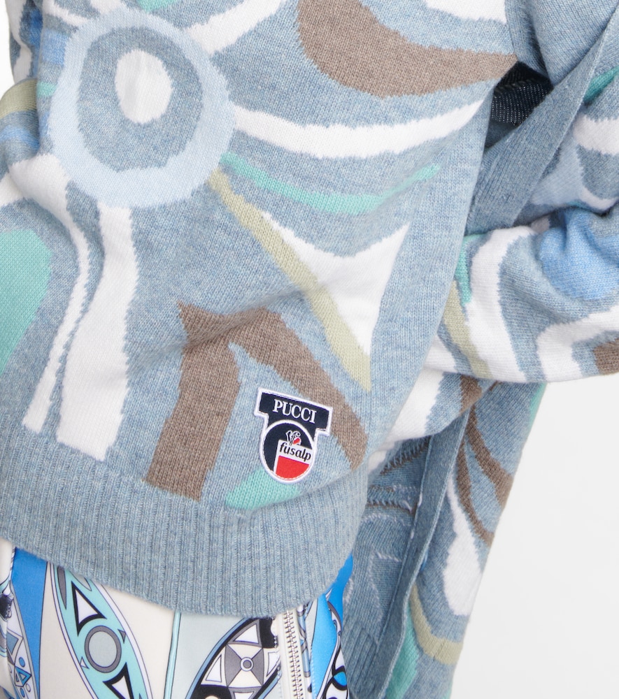 X Fusalp intarsia wool sweater
