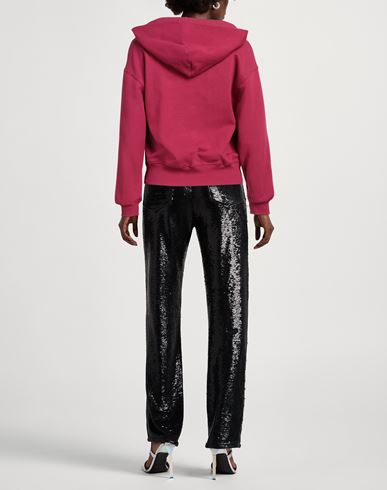 Versace Jeans Couture Woman Sweatshirt Magenta Size S Cotton, Elastane