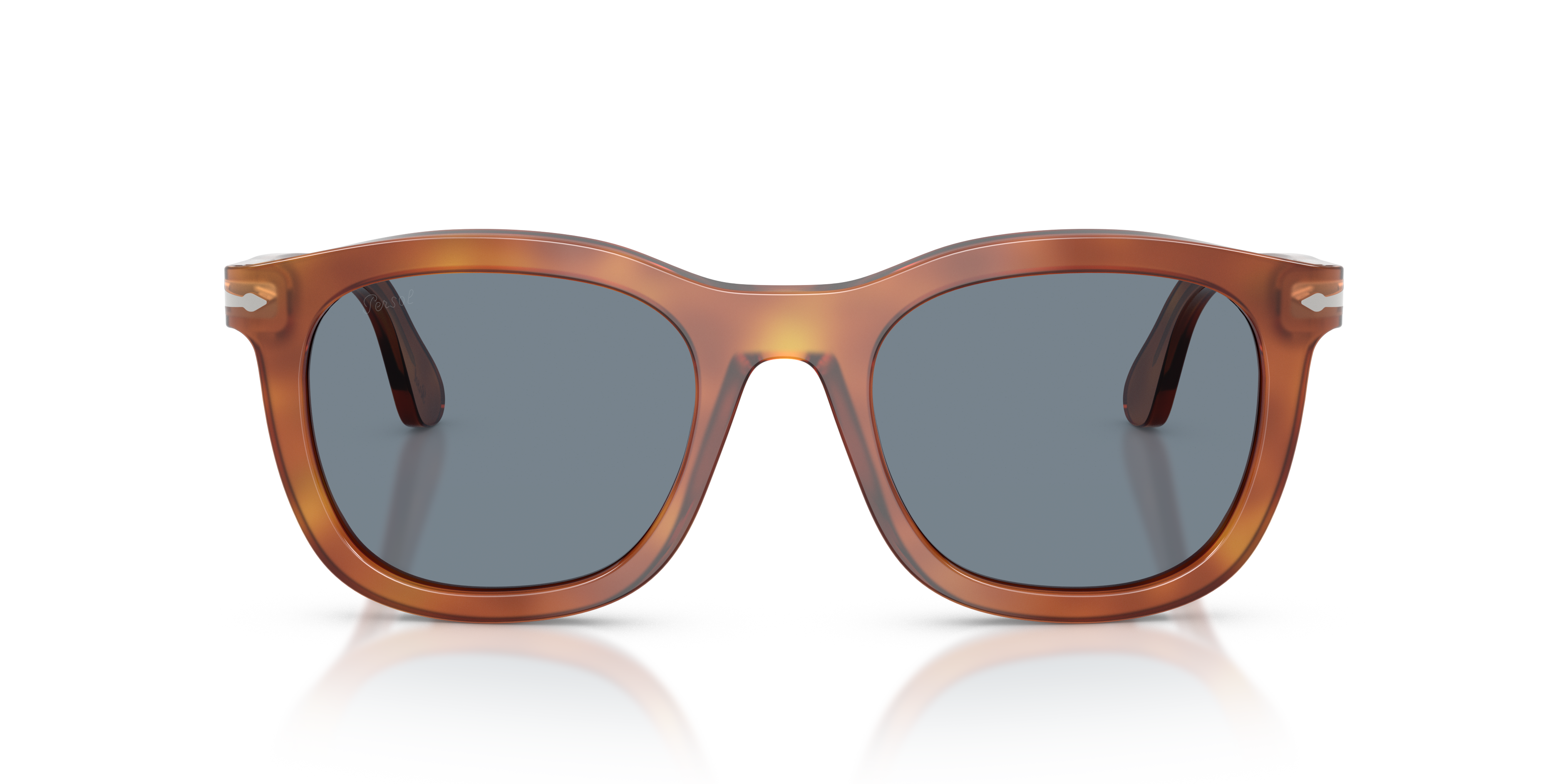 Persol Unisex Persol PO3395S 96/56 Occhiali da sole Acetato Marrone Blu Pantos Normale