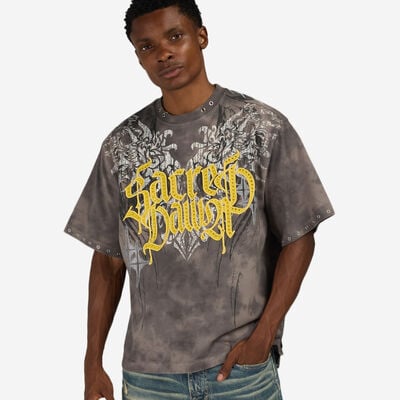 Men's Sacred Dawn T-Shirt in Grey