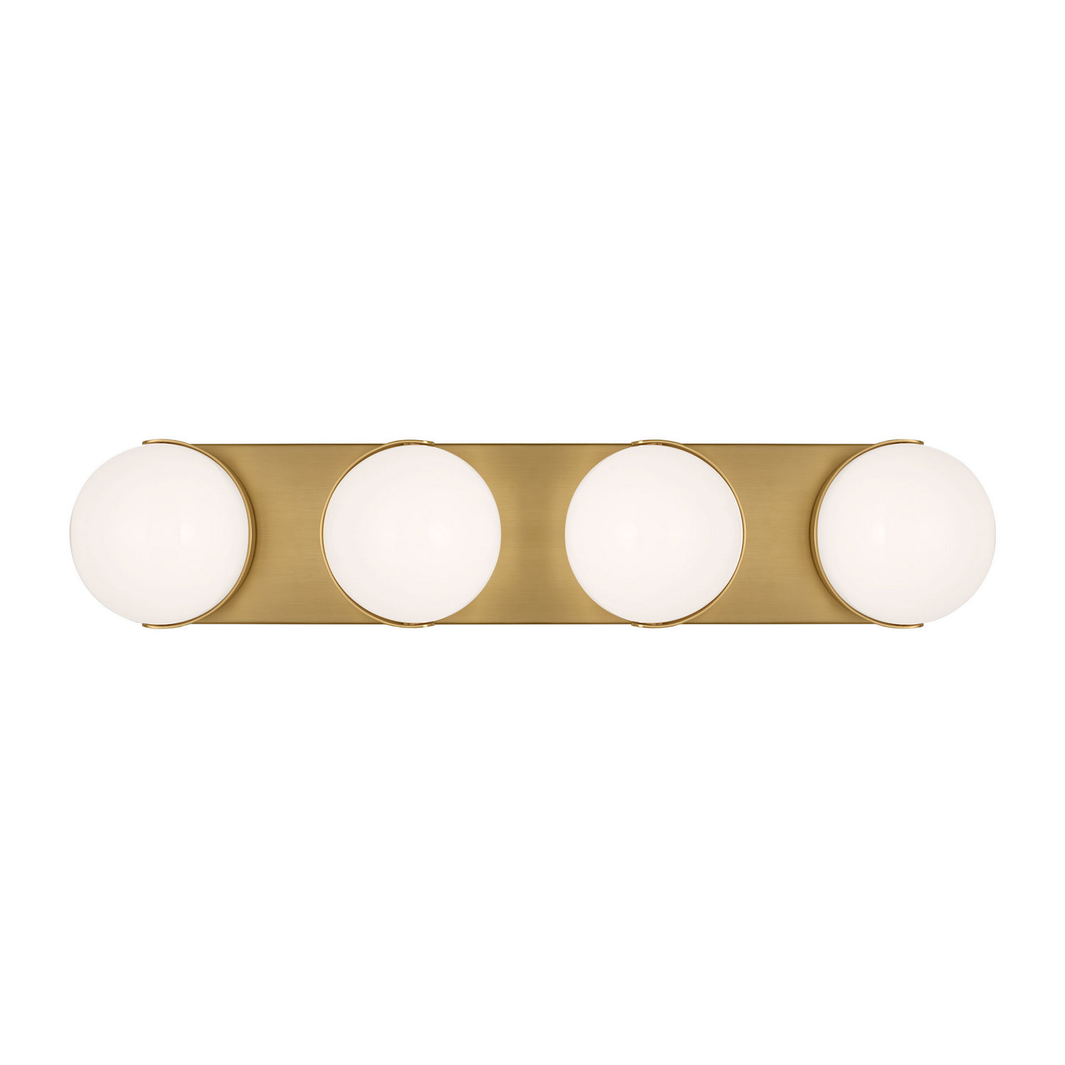 Burnished Brass LED Bathroom Vanity Light from the Syrie Collection