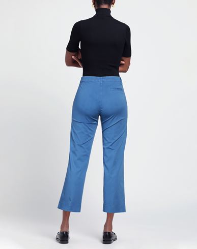 Woman Pants Light blue Size 10 Cotton, Elastane