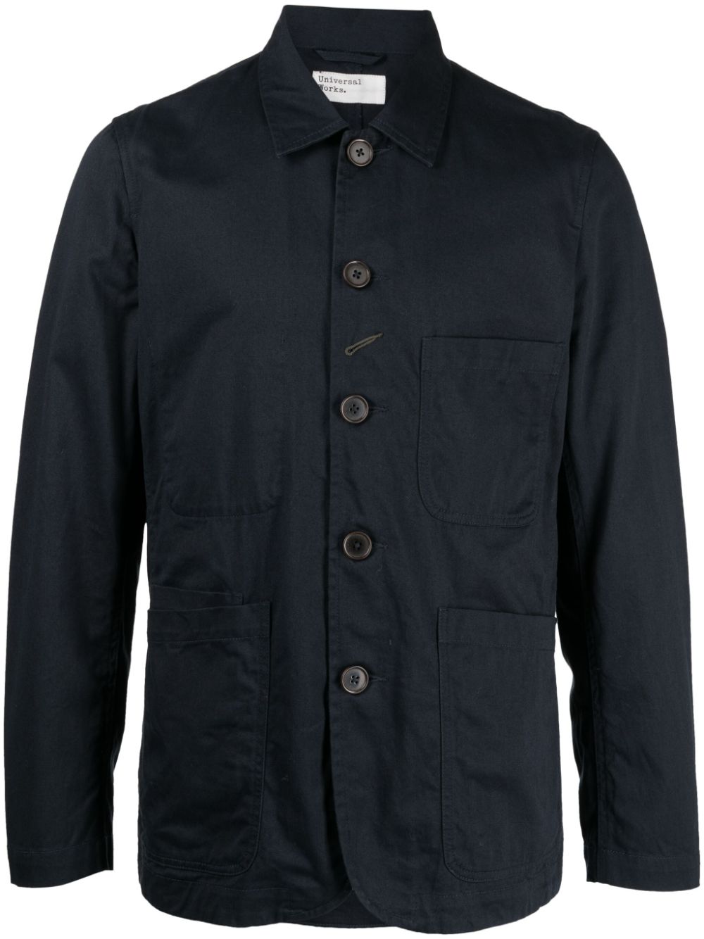Long-sleeve cotton shirt - Black
