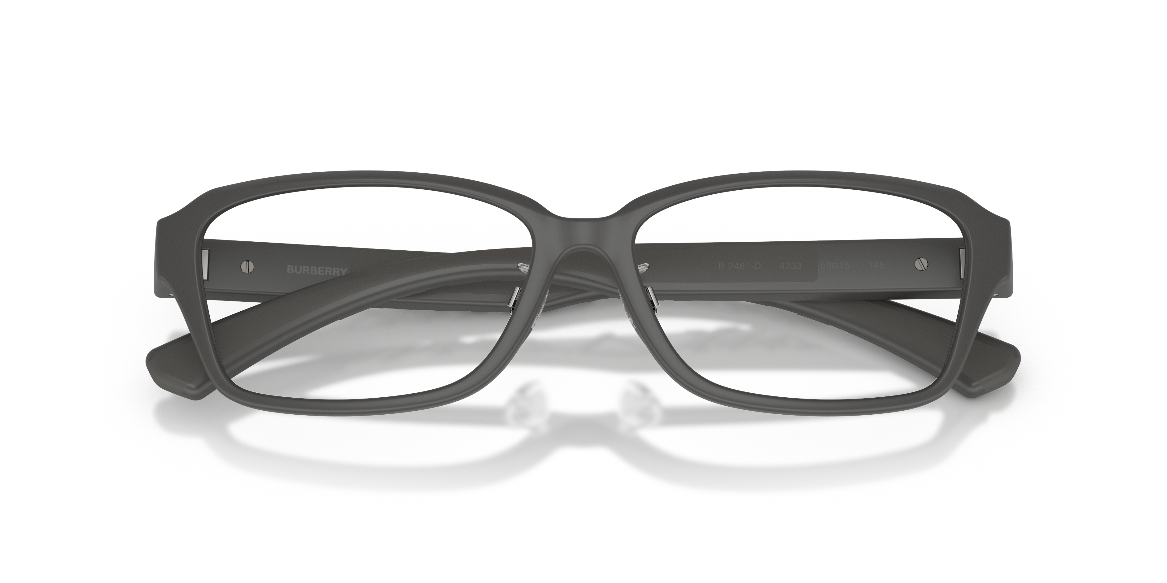 Burberry Man Burberry BE2461D 4233 Optical frames Injected Grey Transparent Squared Norma